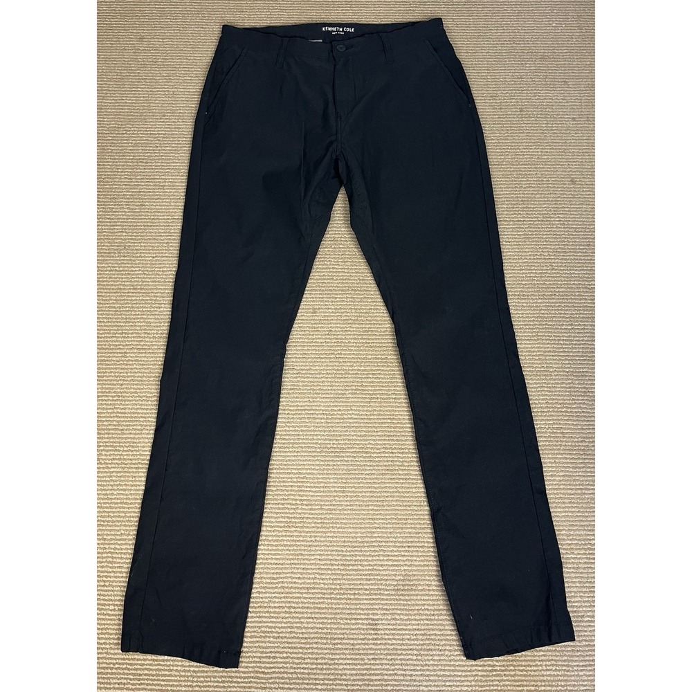 Kenneth Cole Black Tapered Fit Workout Pants Mens 34x32